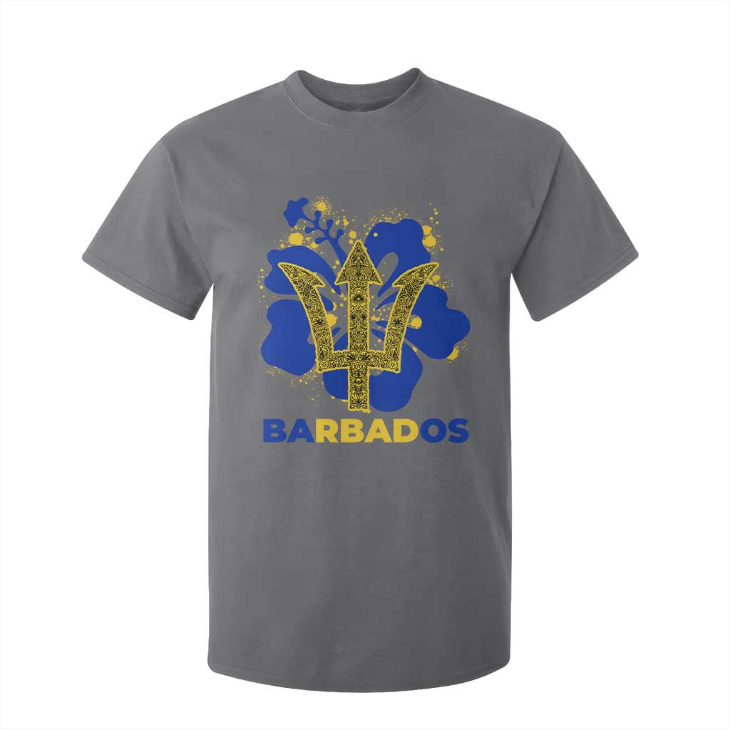 Proud Barbados Bajan Barbadian Flag Roots T Shirt For Kid TS11 Charcoal Print Your Wear