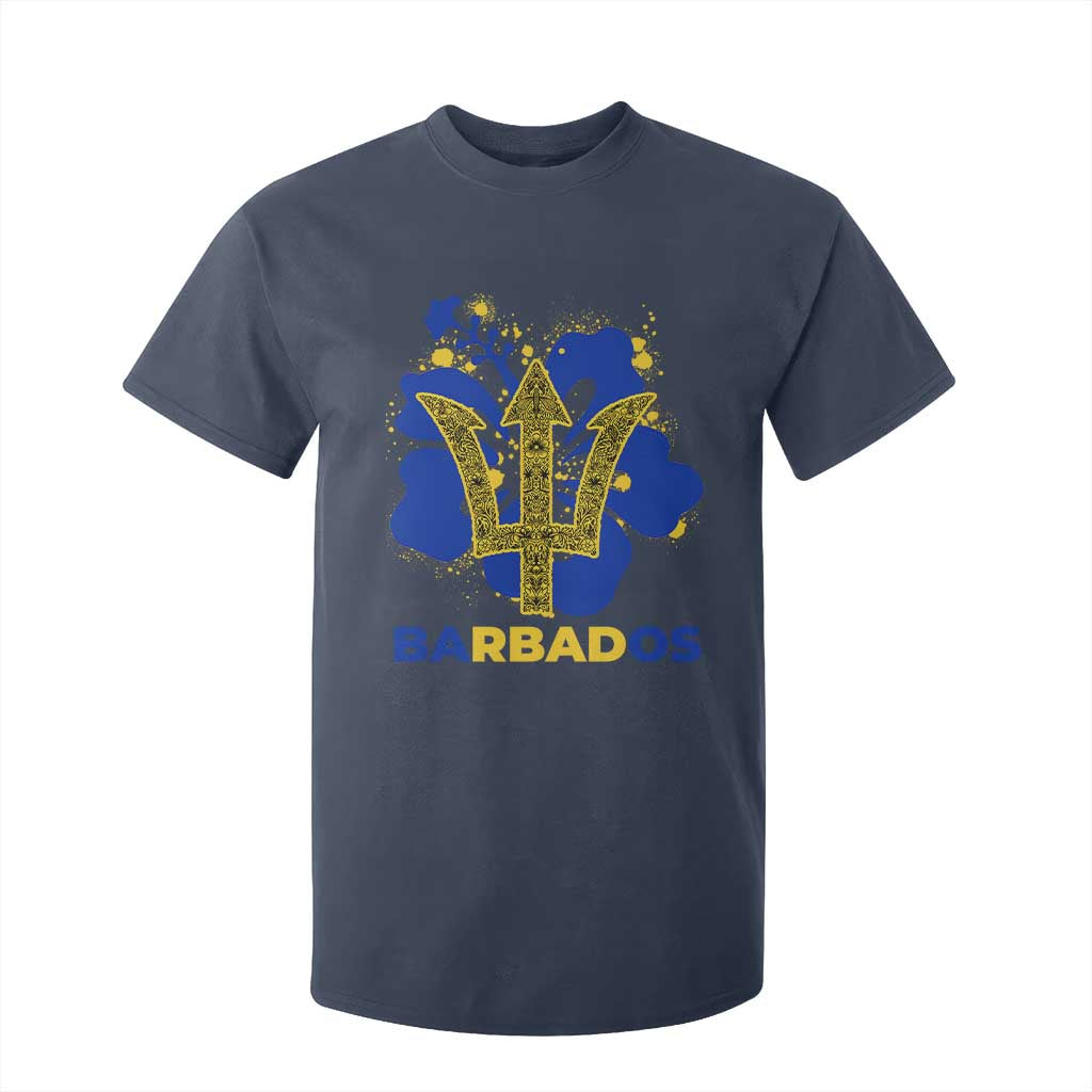 Proud Barbados Bajan Barbadian Flag Roots T Shirt For Kid TS11 Navy Print Your Wear