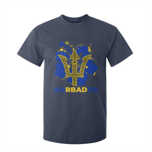 Proud Barbados Bajan Barbadian Flag Roots T Shirt For Kid TS11 Navy Print Your Wear