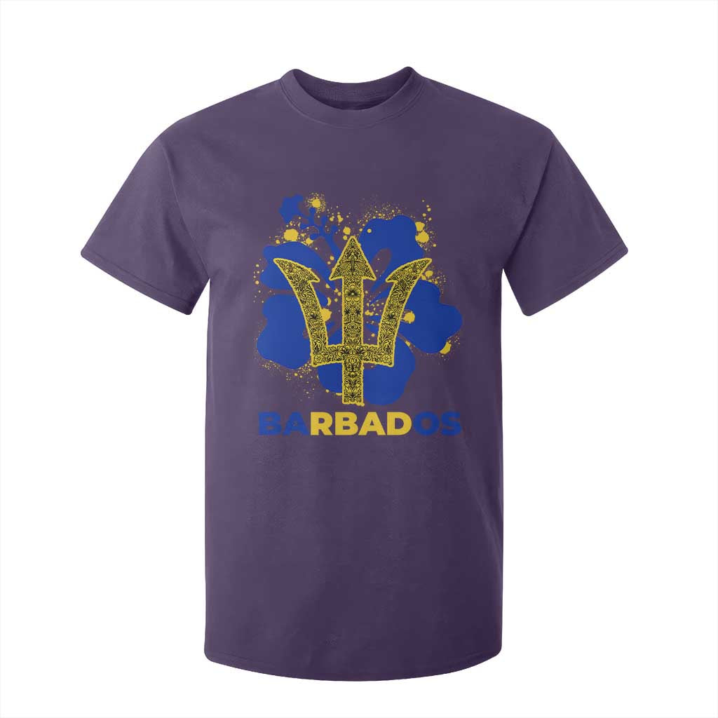 Proud Barbados Bajan Barbadian Flag Roots T Shirt For Kid TS11 Purple Print Your Wear
