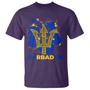 Proud Barbados Bajan Barbadian Flag Roots T Shirt TS11 Purple Print Your Wear