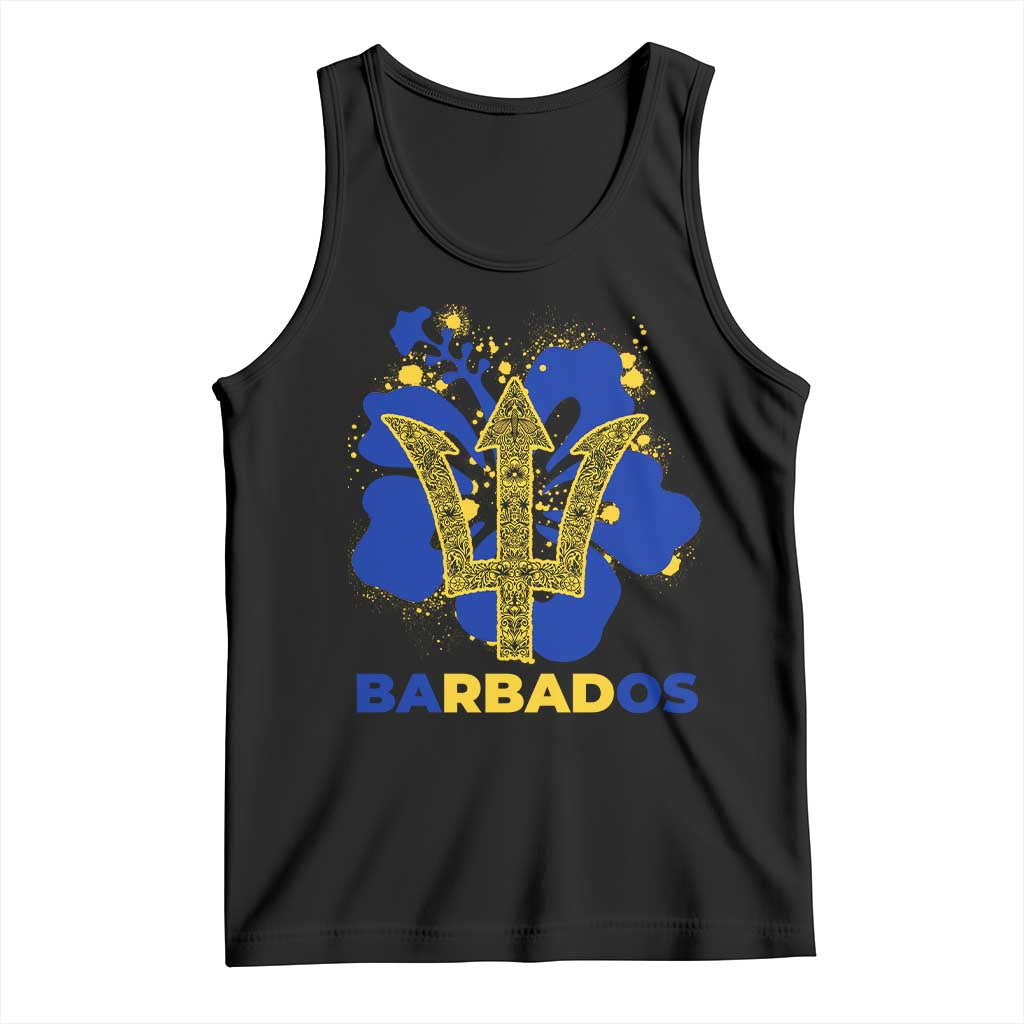 Proud Barbados Bajan Barbadian Flag Roots Tank Top TS11 Black Print Your Wear