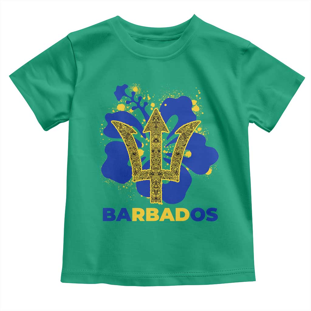 Proud Barbados Bajan Barbadian Flag Roots Toddler T Shirt TS11 Irish Green Print Your Wear