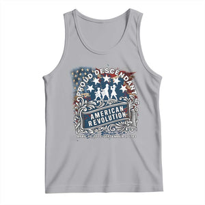 Proud Descendant American Revolution Tank Top 1775 to 1783 Patriotic Heritage TS02 Athletic Heather Print Your Wear