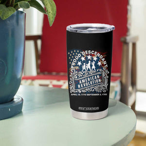 Proud Descendant American Revolution Tumbler Cup 1775 to 1783 Patriotic Heritage TS02 Print Your Wear