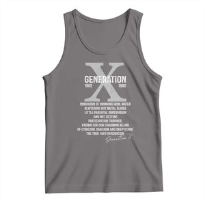 Proud Gen X 1965 to 1980 Tank Top Vintage Generation X TS11 Deep Heather Print Your Wear