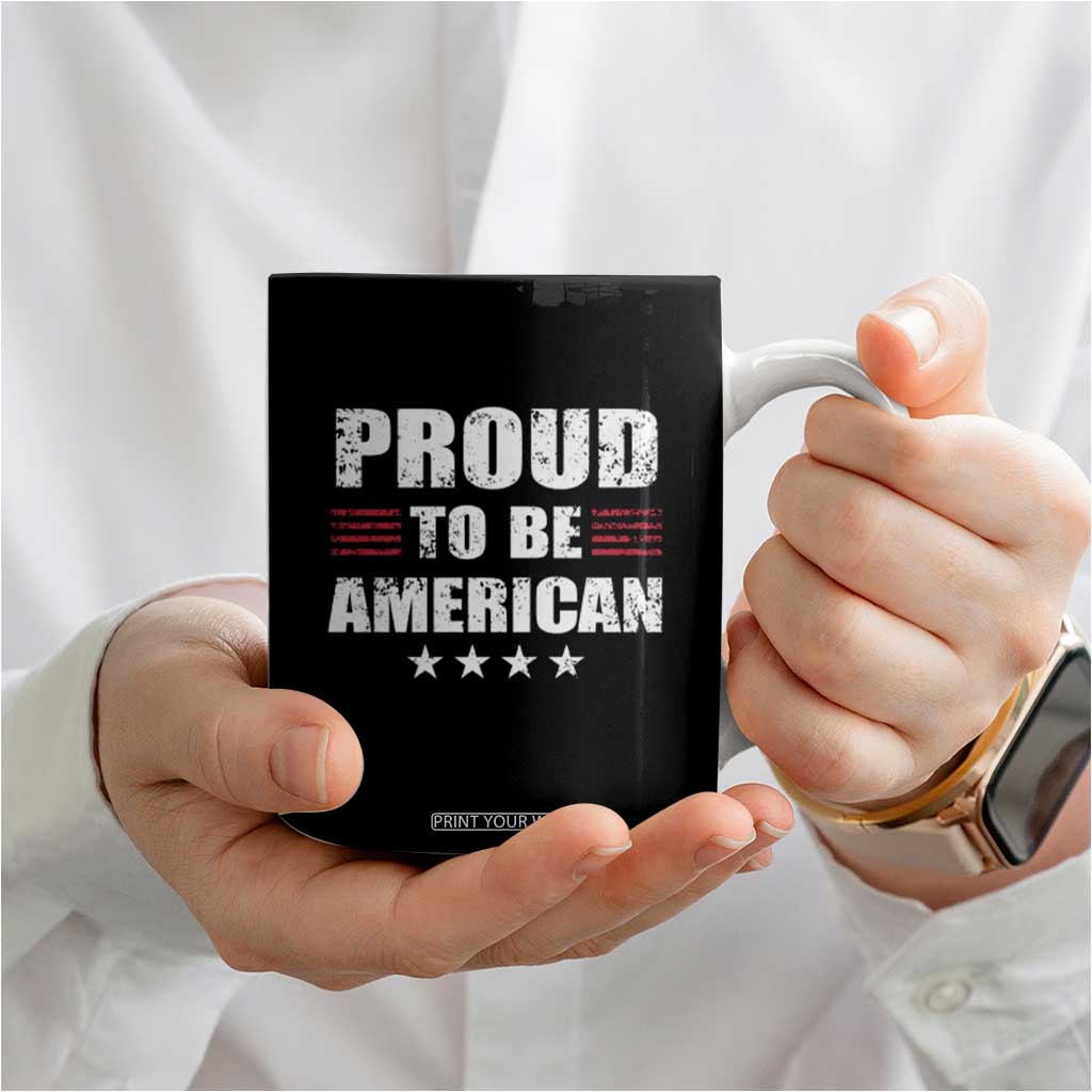 Proud To Be American Coffee Mug US Citizen Est 2025 TB09 Print Your Wear