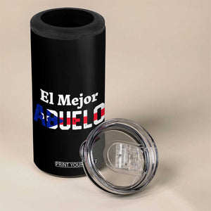 Puerto Rico Grandpa 4 in 1 Can Cooler Tumbler La Mejor Abuelo Grandpa Father's Day Gift TB10 Print Your Wear