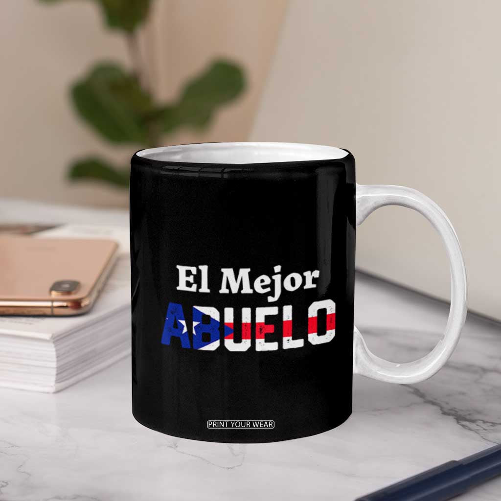 Puerto Rico Grandpa Coffee Mug La Mejor Abuelo Grandpa Father's Day Gift TB10 Print Your Wear