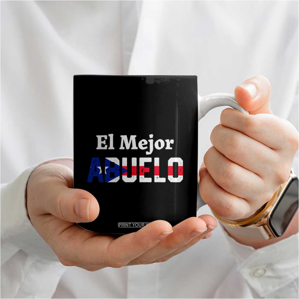 Puerto Rico Grandpa Coffee Mug La Mejor Abuelo Grandpa Father's Day Gift TB10 Print Your Wear