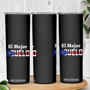 Puerto Rico Grandpa Skinny Tumbler La Mejor Abuelo Grandpa Father's Day Gift TB10 Print Your Wear