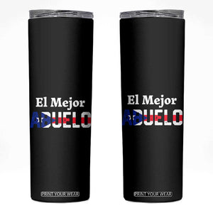 Puerto Rico Grandpa Skinny Tumbler La Mejor Abuelo Grandpa Father's Day Gift TB10 Black Print Your Wear