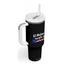 Puerto Rico Grandpa Tumbler With Handle La Mejor Abuelo Grandpa Father's Day Gift TB10 Print Your Wear