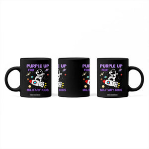 Purple Up For Military Kids Coffee Mug Military Child Month Astronaut Outer Space TS02 Print Your Wear