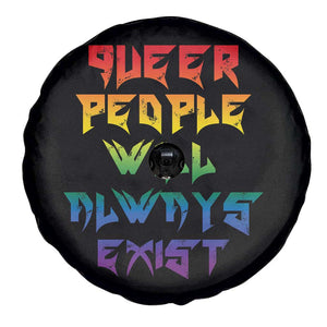 Queer Pride Spare Tire Cover Queer People Will Always Exist LGBTQIA Gay Ally TS10 Print Your Wear