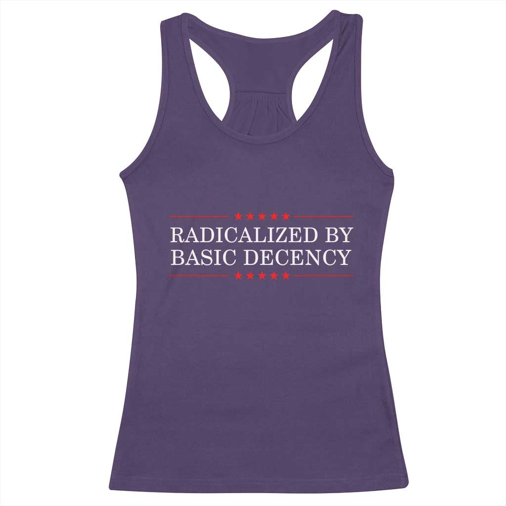 Radicalized By Basic Decency Racerback Tank Top Feminist Activist Protest TS10 Purple Print Your Wear