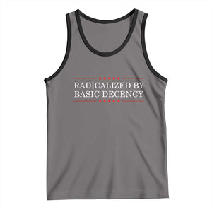Radicalized By Basic Decency Tank Top Feminist Activist Protest TS10 Deep Heather Black Print Your Wear