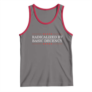 Radicalized By Basic Decency Tank Top Feminist Activist Protest TS10 Deep Heather Red Print Your Wear
