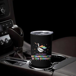 Rainbow Goose Heterosexuality in This Economy Tumbler Cup LGBTQ Lesbian Pride TS10 Print Your Wear