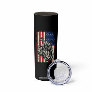 Real Grandpas Ride Motorcycles Skinny Tumbler Some Grandpas Play Bingon American Flag TB10 Print Your Wear