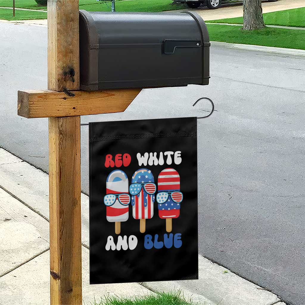 Red White Blue Popsicle 4th of July Garden Flag Patriotic USA Flag TS10 Print Your Wear