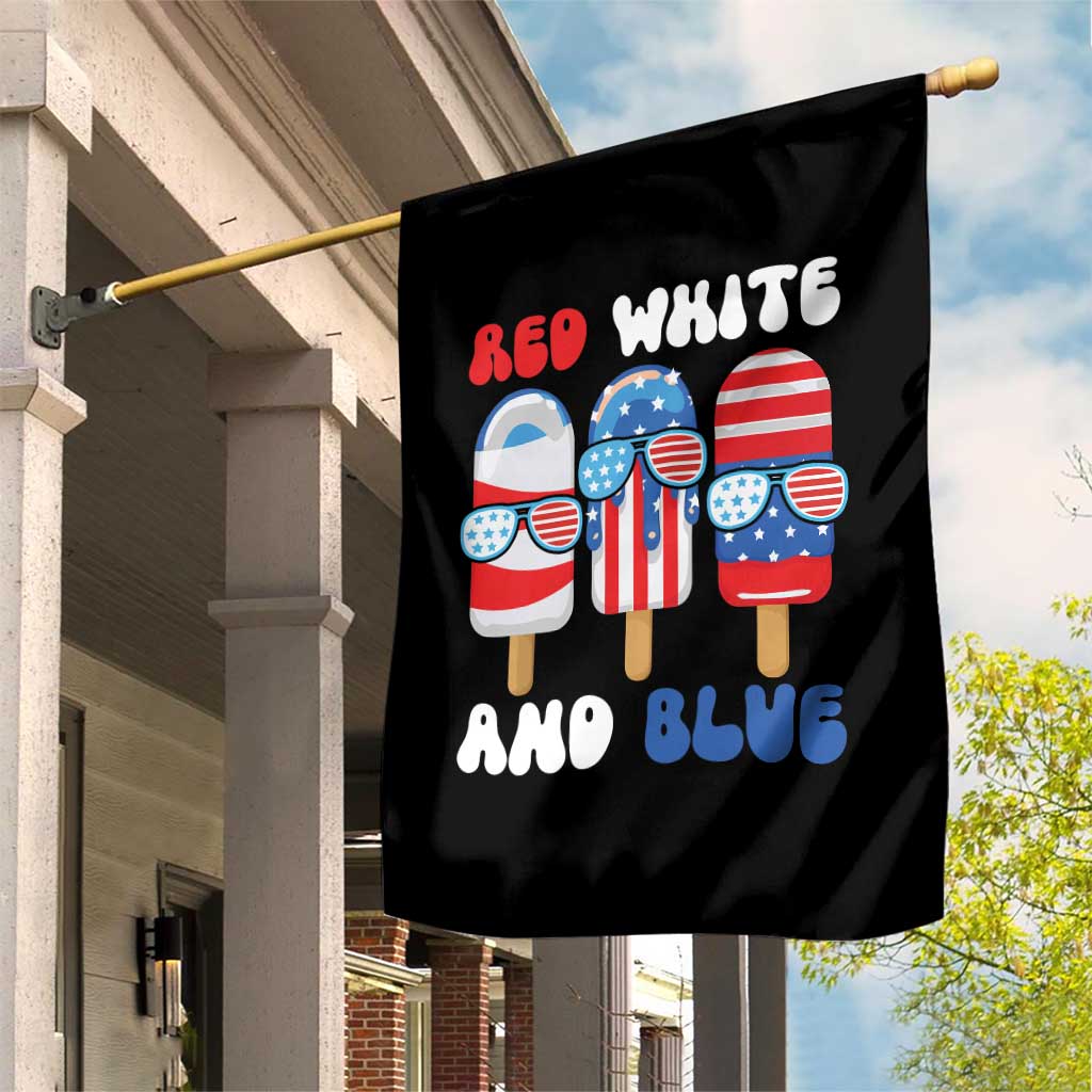 Red White Blue Popsicle 4th of July Garden Flag Patriotic USA Flag TS10 Print Your Wear