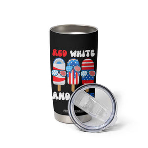 Red White Blue Popsicle 4th of July Tumbler Cup Patriotic USA Flag TS10 Print Your Wear