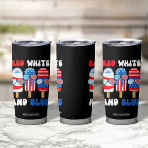 Red White Blue Popsicle 4th of July Tumbler Cup Patriotic USA Flag TS10 Print Your Wear