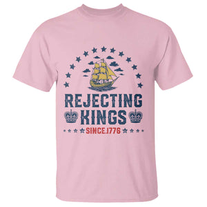 Rejecting Kings Since 1776 T Shirt Vintage Patriotic Ship No King In America TS02 Light Pink Print Your Wear