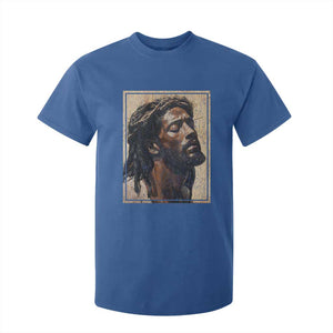 Religious Black Jesus With Crown Of Thorns T Shirt For Kid TS11 Royal Blue Print Your Wear
