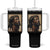 Religious Black Jesus With Crown Of Thorns Tumbler With Handle TS11 One Size: 40 oz Black Print Your Wear