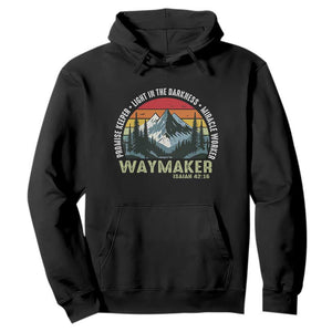 Religious Christian Waymaker Hoodie Promise Keeper Light In The Darkness Miracle Worker TS11 Black Print Your Wear