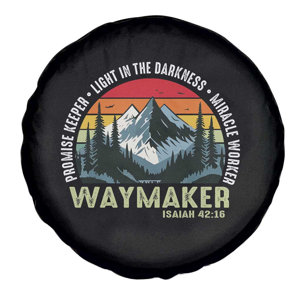 Religious Christian Waymaker Spare Tire Cover Promise Keeper Light In The Darkness Miracle Worker TS11 Print Your Wear