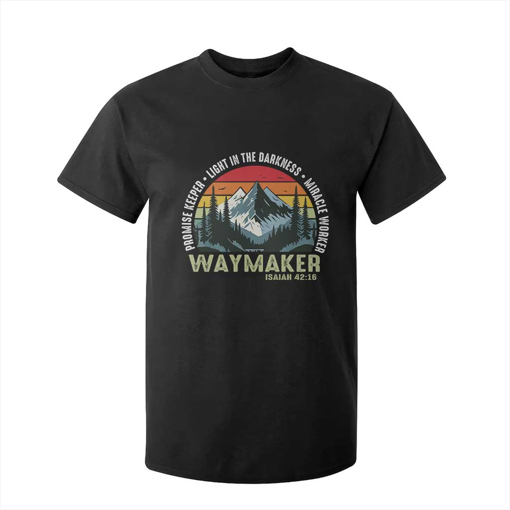 Religious Christian Waymaker T Shirt For Kid Promise Keeper Light In The Darkness Miracle Worker TS11 Black Print Your Wear