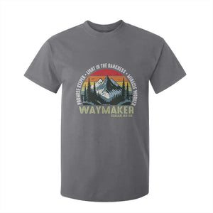 Religious Christian Waymaker T Shirt For Kid Promise Keeper Light In The Darkness Miracle Worker TS11 Charcoal Print Your Wear