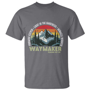 Religious Christian Waymaker T Shirt Promise Keeper Light In The Darkness Miracle Worker TS11 Charcoal Print Your Wear
