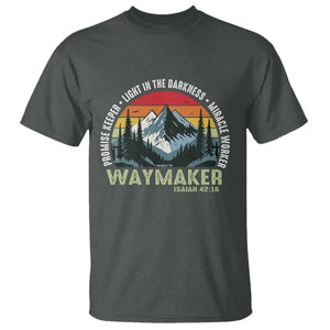 Religious Christian Waymaker T Shirt Promise Keeper Light In The Darkness Miracle Worker TS11 Dark Heather Print Your Wear