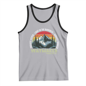 Religious Christian Waymaker Tank Top Promise Keeper Light In The Darkness Miracle Worker TS11 Athletic Heather Black Print Your Wear