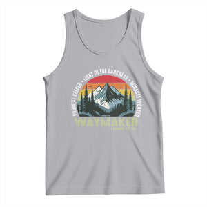 Religious Christian Waymaker Tank Top Promise Keeper Light In The Darkness Miracle Worker TS11 Athletic Heather Print Your Wear