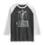 Religious Easter Raglan Shirt 1 Cross 3 Nails Forgiven Jesus Christian Faith TS02 Black White Print Your Wear