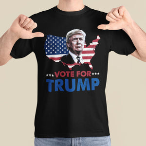 Personalized 2024 Election Shirt Custom Photo Vote For President Name America CTM02 Custom - Printyourwear