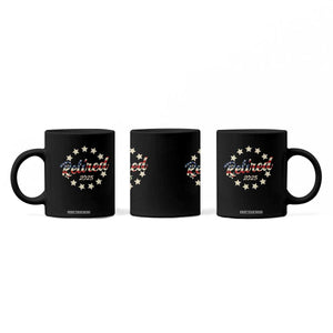 Retired 2025 Coffee Mug Retirement Gifts American Flag TS10 Print Your Wear