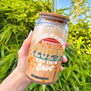 Retired 2025 Glass Can Retro Retirement Summer Vibes TS10 Print Your Wear