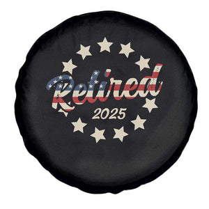 Retired 2025 Spare Tire Cover Retirement Gifts American Flag TS10 Print Your Wear