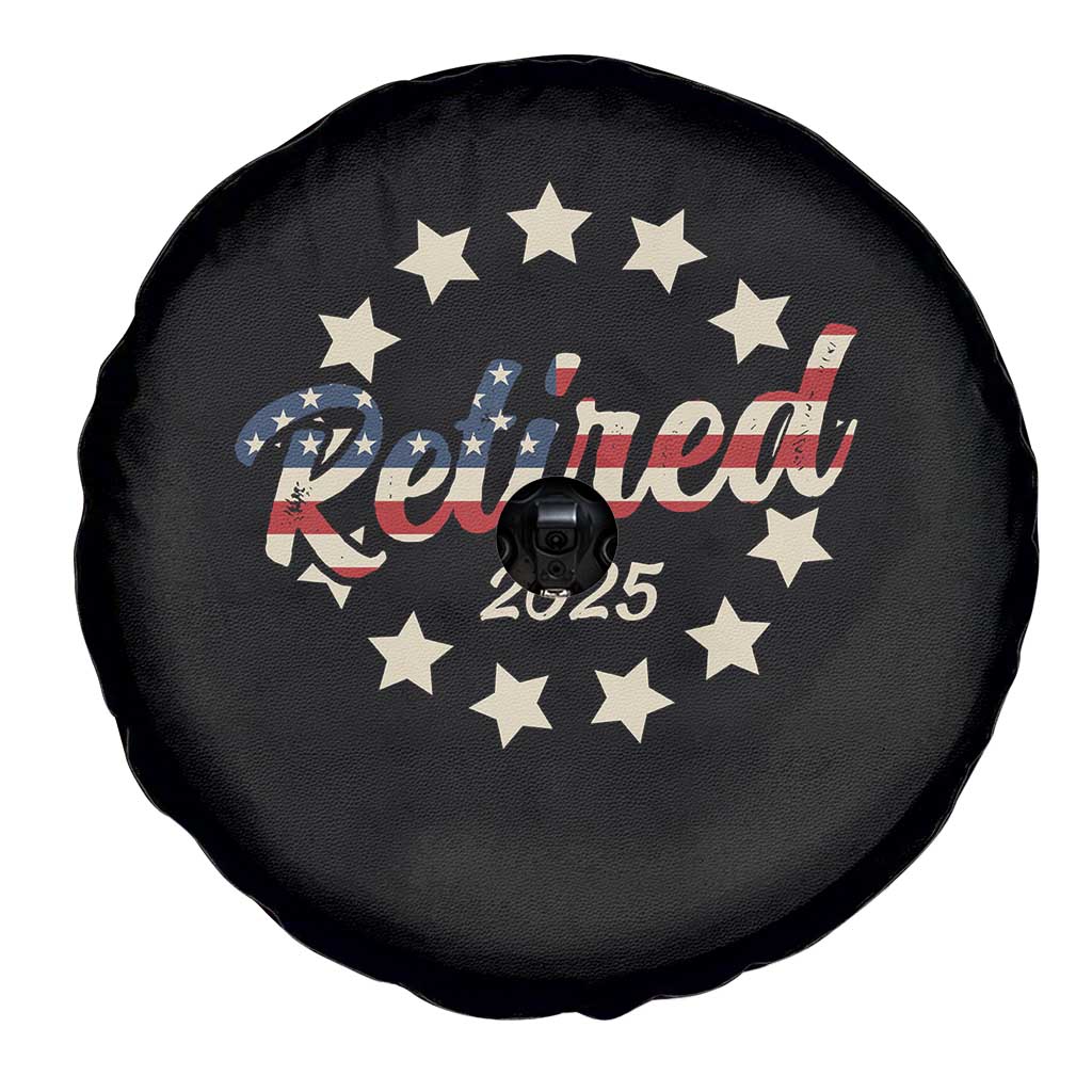Retired 2025 Spare Tire Cover Retirement Gifts American Flag TS10 Print Your Wear