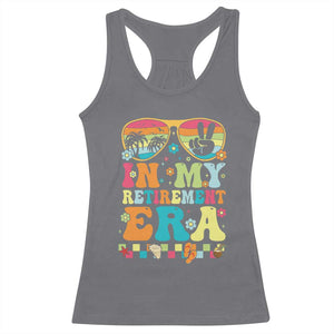Retired Est 2025 Racerback Tank Top In My Retirement Era Groovy Summer Vibes TS10 Charcoal Print Your Wear