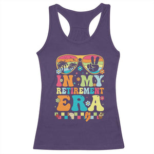 Retired Est 2025 Racerback Tank Top In My Retirement Era Groovy Summer Vibes TS10 Purple Print Your Wear