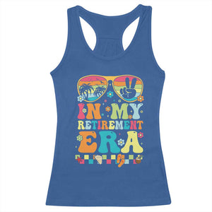 Retired Est 2025 Racerback Tank Top In My Retirement Era Groovy Summer Vibes TS10 Royal Blue Print Your Wear