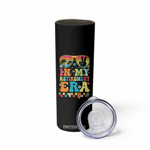 Retired Est 2025 Skinny Tumbler In My Retirement Era Groovy Summer Vibes TS10 Print Your Wear