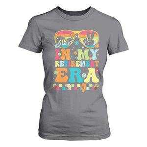 Retired Est 2025 T Shirt For Women In My Retirement Era Groovy Summer Vibes TS10 Charcoal Print Your Wear